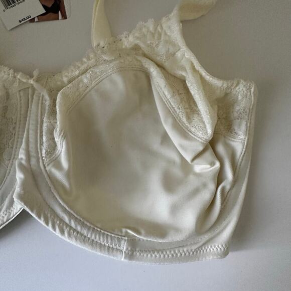 NWT Women’s Lilyette Minimizer Bra Ivory Lace 40DDD - Picture 3 of 5